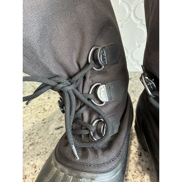 Sorel Boots Womens Size 8 Black Snowfall Insulated Waterproof Tall Lined Snow - Picture 5 of 11